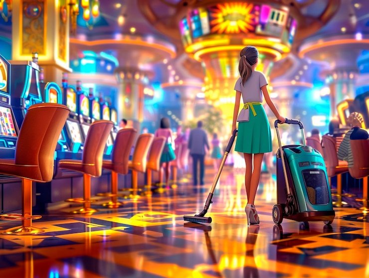 Antarmuka Spadegaming dengan menu permainan dan saldo akun